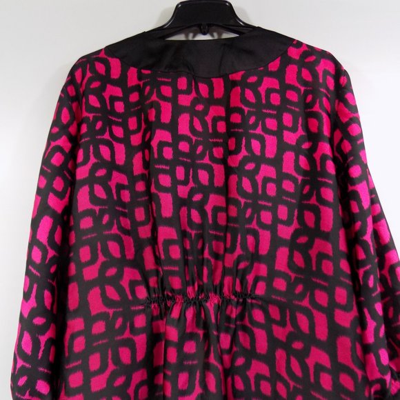 Calvin Klein Satin Feel Tie Back Kimono Style Blouse Size 2X - Picture 7 of 11